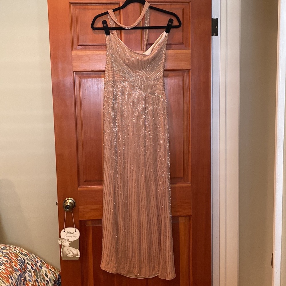 Parker Black Gown (blush pink)